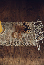 Load image into Gallery viewer, Small Raw Linen Ritual Mat