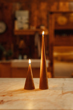 Load image into Gallery viewer, Organic Beeswax Candles - Double Cone