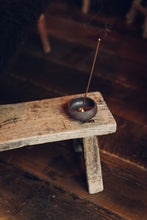 Load image into Gallery viewer, Mud Clay Incense Bowl & Brass Dome Holder