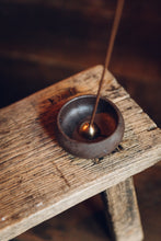 Load image into Gallery viewer, Mud Clay Incense Bowl & Brass Dome Holder