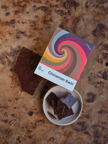 OCELOT Cinnamon Swirl Milk Chocolate Bar 70g