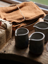 Load image into Gallery viewer, Red Clay Jug in White &amp; Blue Brushwork