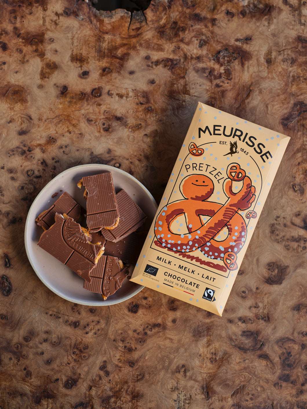 Meurisse Pretzel Milk Chocolate