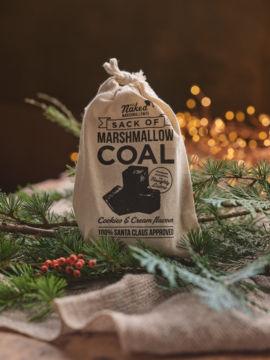 Sack Of Gourmet Marshmallow Coal