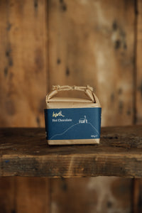 Shop with Settle | Harth - enticing little square package of Harth Hot Chocolate, in its signature Milk with chic blue packaging.  