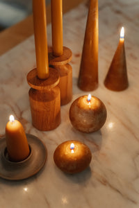 Organic Beeswax Candles - Ball & Ellipse