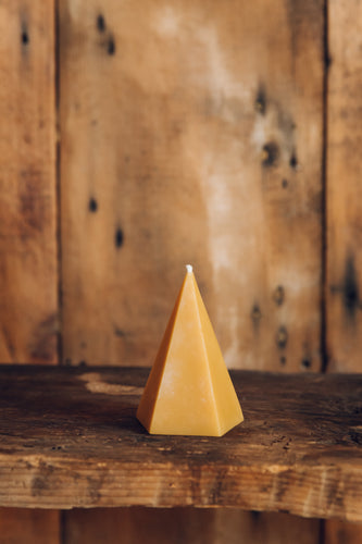 Organic Beeswax Candle - Polygon